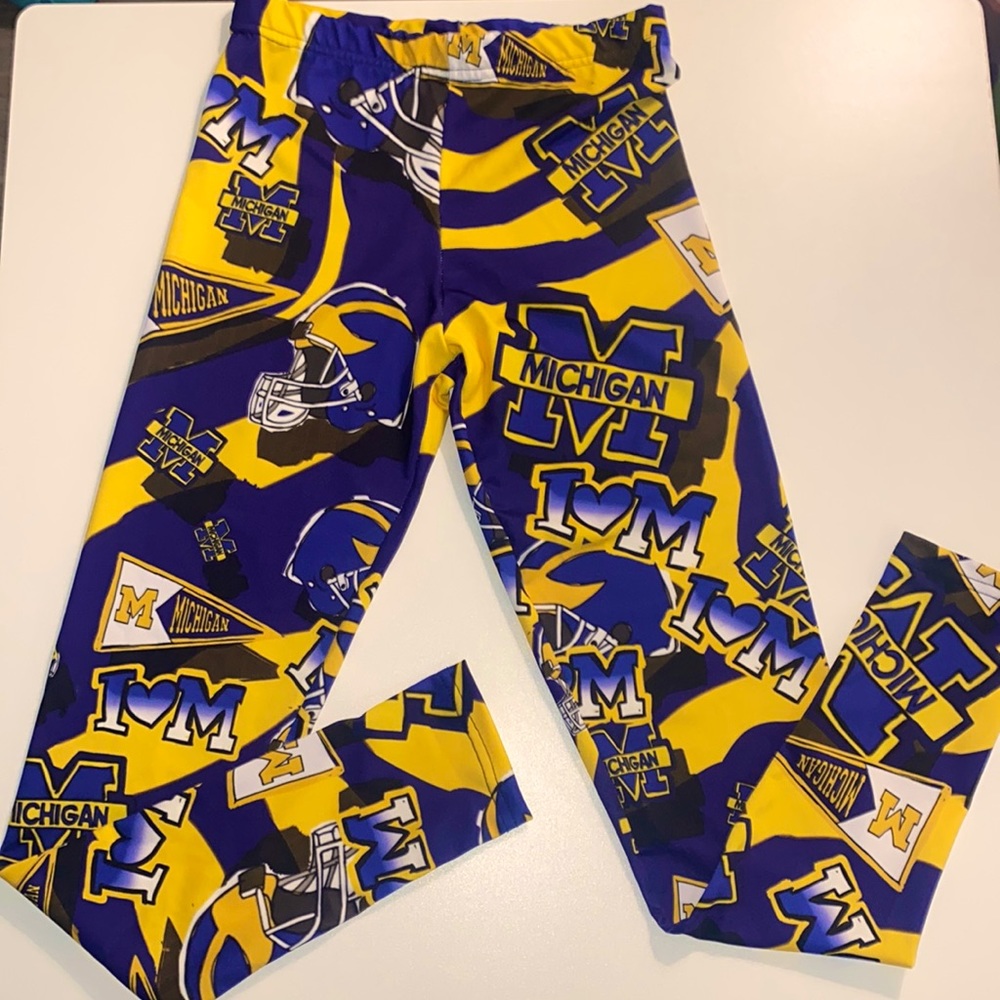 PENELOPE WILDBERRY University of Michigan Leggings - sz 12